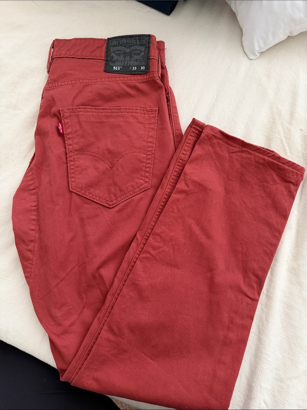 Levi's Men's Chinos in Brick Red